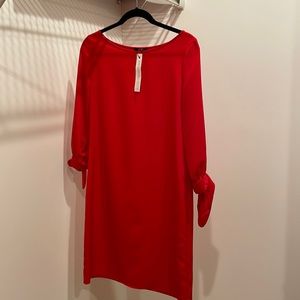 Red midi dress | Lord & Taylor